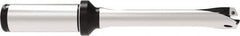 Allied Machine and Engineering - Series 15, 15 to 15.99mm Diam, 3/4" Diam Straight Shank with Flange, Straight Flute Spade Drill - 1-8/9" Max Depth, 5.0833" OAL, Standard Length, Through Coolant - Eagle Tool & Supply