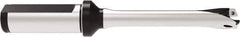 Allied Machine and Engineering - Series 14, 14 to 14.99mm Diam, 20mm Diam Straight Shank with Flange, Straight Flute Spade Drill - 45mm Max Depth, 124.9mm OAL, Standard Length, Through Coolant - Eagle Tool & Supply