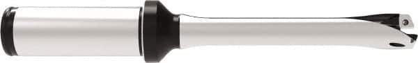 Allied Machine and Engineering - Series 14, 14 to 14.99mm Diam, 3/4" Diam Straight Shank with Flange, Straight Flute Spade Drill - 1-25/32" Max Depth, 4.9778" OAL, Standard Length, Through Coolant - Eagle Tool & Supply