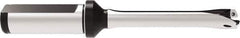 Allied Machine and Engineering - Series 13, 13 to 13.99mm Diam, 3/4" Diam Straight Shank with Flange, Straight Flute Spade Drill - 1-61/93" Max Depth, 4-43/51" OAL, Standard Length, Through Coolant - Eagle Tool & Supply