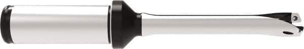 Allied Machine and Engineering - Series 12, 12 to 12.99mm Diam, 20mm Diam Straight Shank with Flange, Straight Flute Spade Drill - 39mm Max Depth, 118.7mm OAL, Standard Length, Through Coolant - Eagle Tool & Supply