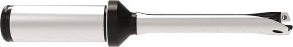 Allied Machine and Engineering - Series 12, 12 to 12.99mm Diam, 3/4" Diam Straight Shank with Flange, Straight Flute Spade Drill - 1-35/64" Max Depth, 4.736" OAL, Standard Length, Through Coolant - Eagle Tool & Supply