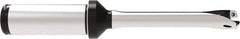 Allied Machine and Engineering - Series 12, 12 to 12.99mm Diam, 3/4" Diam Straight Shank with Flange, Straight Flute Spade Drill - 1-35/64" Max Depth, 4.736" OAL, Standard Length, Through Coolant - Eagle Tool & Supply