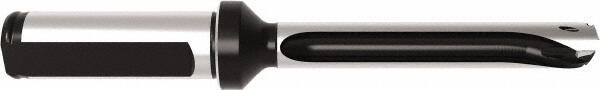 Allied Machine and Engineering - Series 11, 11 to 11.99mm Diam, 5/8" Diam Straight Shank with Flange, Straight Flute Spade Drill - 2-23/64" Max Depth, 5-11/32" OAL, Standard Length, Through Coolant - Eagle Tool & Supply