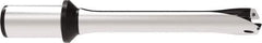 Allied Machine and Engineering - Series 32, 32 to 35mm Diam, 1-1/2" Diam Straight Shank with Flange, Straight Flute Spade Drill - 4-9/64" Max Depth, 9-1/32" OAL, Standard Length, Through Coolant - Eagle Tool & Supply