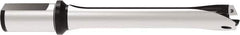 Allied Machine and Engineering - Series 29, 29 to 31.99mm Diam, 32mm Diam Straight Shank with Flange, Straight Flute Spade Drill - 159.9mm Max Depth, 263.7mm OAL, Standard Length, Through Coolant - Eagle Tool & Supply