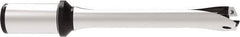 Allied Machine and Engineering - Series 26, 26 to 28.99mm Diam, 32mm Diam Straight Shank with Flange, Straight Flute Spade Drill - 87mm Max Depth, 191.4mm OAL, Standard Length, Through Coolant - Eagle Tool & Supply