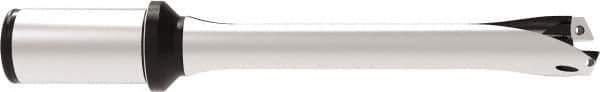 Allied Machine and Engineering - Series 26, 26 to 28.99mm Diam, 1-1/4" Diam Straight Shank with Flange, Straight Flute Spade Drill - 3-27/64" Max Depth, 7.4545" OAL, Standard Length, Through Coolant - Eagle Tool & Supply