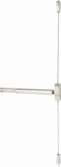 Stanley - Fire Rated, Left & Right Hand, Surface Vertical Rod - Satin Stainless Steel Finish, 28 to 36" Door Width, Grade 1 - Eagle Tool & Supply