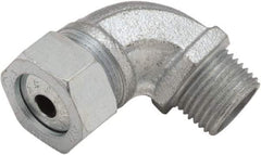 Hubbell-Raco - 1/2" Trade, Malleable Iron Angled Liquidtight Conduit Connector - Eagle Tool & Supply