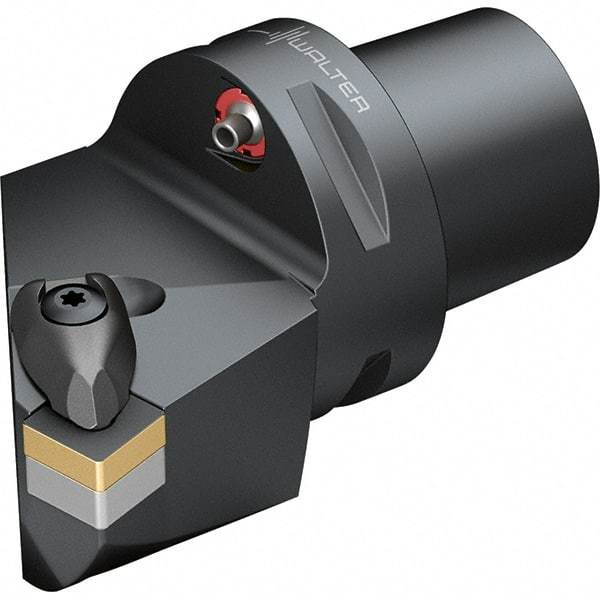 Walter - 0° Lead Angle, Indexable Turning Toolholder - 77.05mm OAL, Series DSKN-CAPTO-AUSSEN - Eagle Tool & Supply