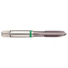 M2x0.40 6H 3-Flute Cobalt Green Ring Spiral Point Plug Tap-TiCN - Eagle Tool & Supply