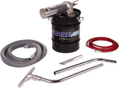 Guardair - 10 Gal Steel Tank, Air Powered Wet/Dry Vacuum - 5 Peak hp, 20' Hose Fitting, Cordless, Cartridge Filter - Eagle Tool & Supply