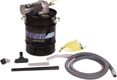 Guardair - 10 Gal Steel Tank, Air Powered Wet/Dry Vacuum - 5 Peak hp, 10' Hose Fitting, Cordless, Cartridge Filter - Eagle Tool & Supply