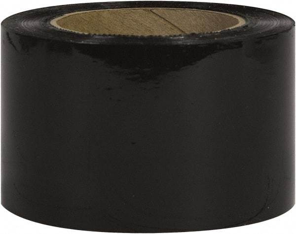 Made in USA - 3" x 1,000' 80 Gauge Black Bunding Stretch Film - Eagle Tool & Supply