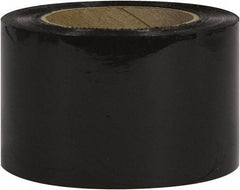 Made in USA - 3" x 1,000' 80 Gauge Black Bunding Stretch Film - Eagle Tool & Supply