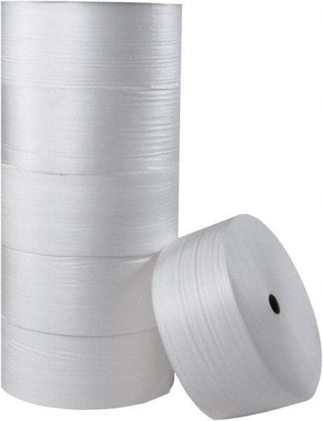 Made in USA - 1,250' Long x 18" Wide x 1/16" Thick, Foam Roll - White - Eagle Tool & Supply