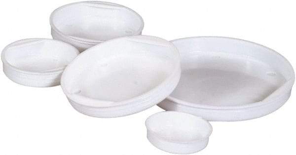 Made in USA - 17-1/2" Wide x 17-3/4" Long x 17-1/2" High Round Mailing Tube End Caps - White - Eagle Tool & Supply