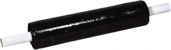 Made in USA - 20" x 1,000' 80 Gauge Black Extended Core Cast Stretch Film - Eagle Tool & Supply