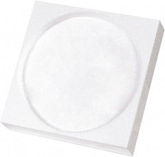 Made in USA - 5" Long x 5" Wide x 1-1/8" High x 1-1/4" Thick Polyethylene Foam - White, Case - Eagle Tool & Supply