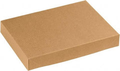 Made in USA - 8-1/2" Wide x 11-1/2" Long x 1-5/8" High Rectangle Chipboard Box - 1 Wall, Kraft (Color) - Eagle Tool & Supply