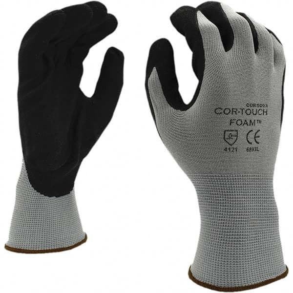 Cordova - Size L (9) Nitrile Coated Nylon Work Gloves - Eagle Tool & Supply