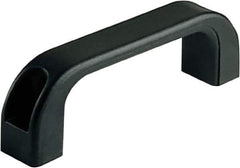 Electro Hardware - 7.09" Between Centers 0.33" Hole, Polyamide External Pull Handle - 0.98" Handle Width, 1.97" Handle Height, 7.87" OAL, Plastic Finish - Eagle Tool & Supply