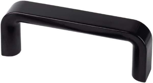 Electro Hardware - 4.29" Between Centers M6 Hole, Duroplast External Pull Handle - 0.83" Handle Width, 1.77" Handle Height, 4.88" OAL, Plastic Finish - Eagle Tool & Supply