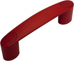 Electro Hardware - 5.91" Between Centers 0.33" Hole, Polyamide External Pull Handle - 1.22" Handle Width, 1.77" Handle Height, 7.13" OAL, Plastic Finish - Eagle Tool & Supply