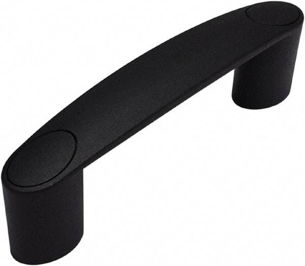 Electro Hardware - 5.2" Between Centers 0.33" Hole, Polyamide External Pull Handle - 1.14" Handle Width, 1.89" Handle Height, 6.42" OAL, Plastic Finish - Eagle Tool & Supply