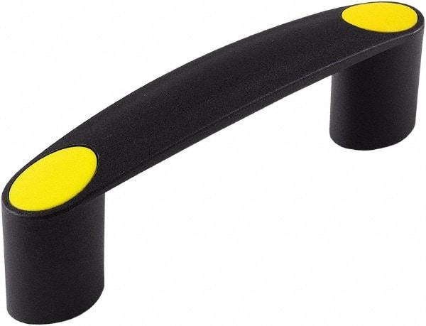 Electro Hardware - 5.91" Between Centers 1/4-20 Hole, Polyamide External Pull Handle - 1.22" Handle Width, 1.60" Handle Height, 7.13" OAL, Plastic Finish - Eagle Tool & Supply