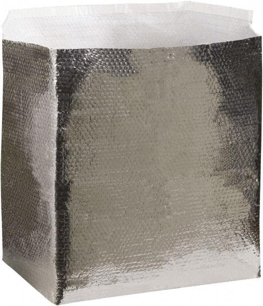 Made in USA - 24" Long x 18" Wide x 18" High x 3/16" Thick Box Liner - Silver, Case - Eagle Tool & Supply