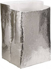 Made in USA - 16" Long x 16" Wide x 16" High x 3/16" Thick Box Liner - Silver, Case - Eagle Tool & Supply