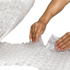Made in USA - 125' Long x 48" Wide x 1/2" Thick, Bubble Roll - Clear - Eagle Tool & Supply