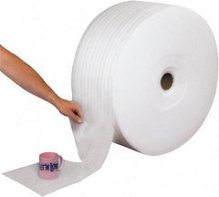 Made in USA - 550' Long x 24" Wide x 1/8" Thick, Foam Roll - White - Eagle Tool & Supply