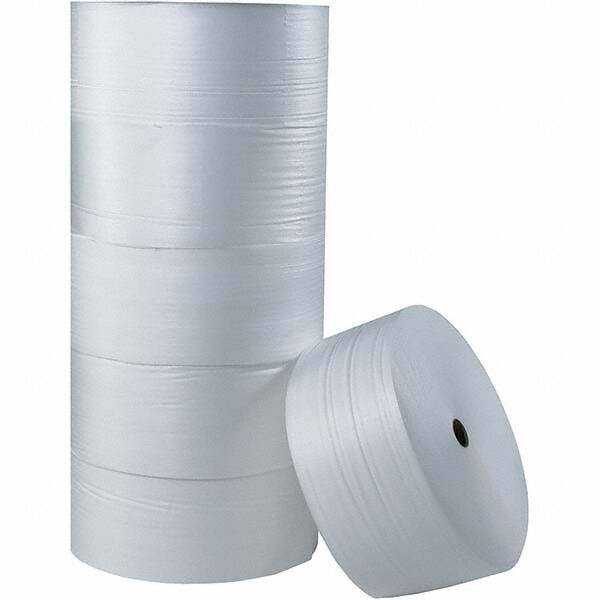 Made in USA - 250' Long x 12" Wide x 1/4" Thick, Foam Roll - White - Eagle Tool & Supply