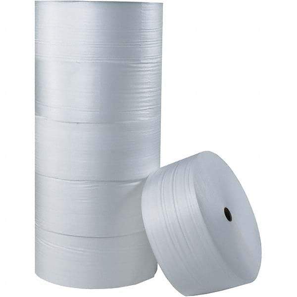 Made in USA - 250' Long x 18" Wide x 1/4" Thick, Foam Roll - White - Eagle Tool & Supply