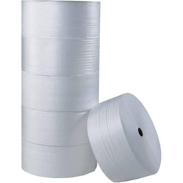 Made in USA - 750' Long x 18" Wide x 3/32" Thick, Foam Roll - White - Eagle Tool & Supply