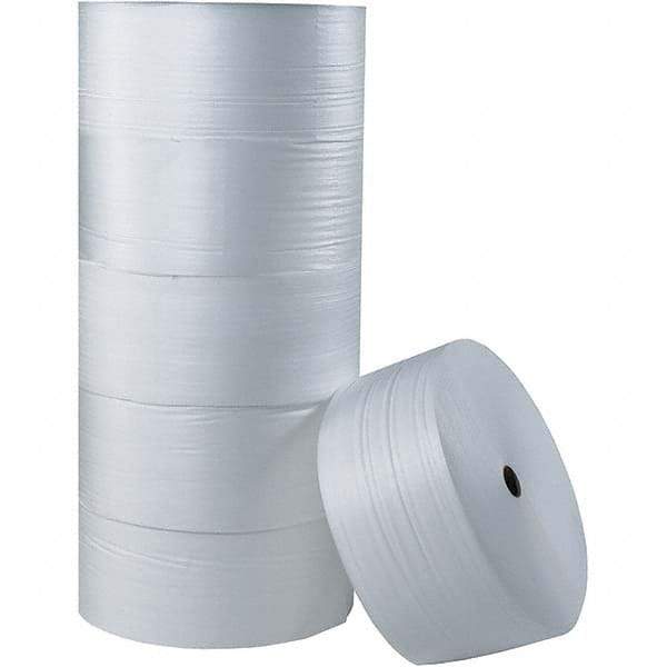 Made in USA - 2,000' Long x 18" Wide x 5/16" Thick, Foam Roll - White - Eagle Tool & Supply