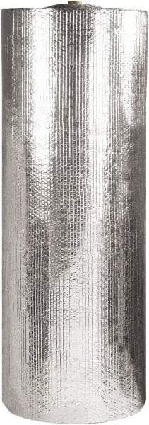Made in USA - 125' Long x 60" Wide x 3/16" Thick, Bubble Roll - Silver - Eagle Tool & Supply