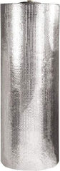 Made in USA - 125' Long x 60" Wide x 3/16" Thick, Bubble Roll - Silver - Eagle Tool & Supply