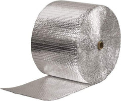 Made in USA - 125' Long x 12" Wide x 3/16" Thick, Bubble Roll - Silver - Eagle Tool & Supply