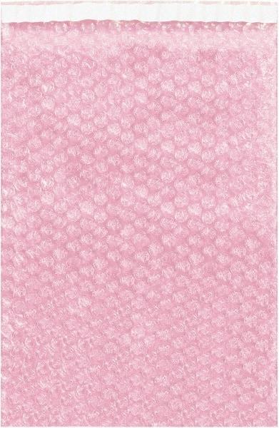 Value Collection - 11-1/2" Long x 12" Wide, Adhesive Flap Antistatic Bubble Pouch - Pink, Standard Grade - Eagle Tool & Supply
