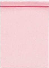 Value Collection - 10" Long x 8" Wide, 2 mil Thick, Self Seal Antistatic Poly Bag - Pink, Standard Grade - Eagle Tool & Supply