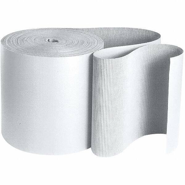 Made in USA - 250' Long x 36" Wide, Singleface Roll - White - Eagle Tool & Supply