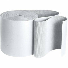 Made in USA - 250' Long x 36" Wide, Singleface Roll - White - Eagle Tool & Supply