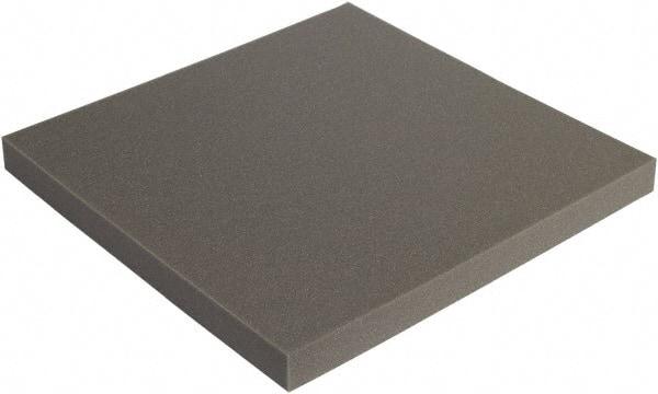 Made in USA - 24" Wide x 2" Thick, Foam Sheets - Charcoal - Eagle Tool & Supply