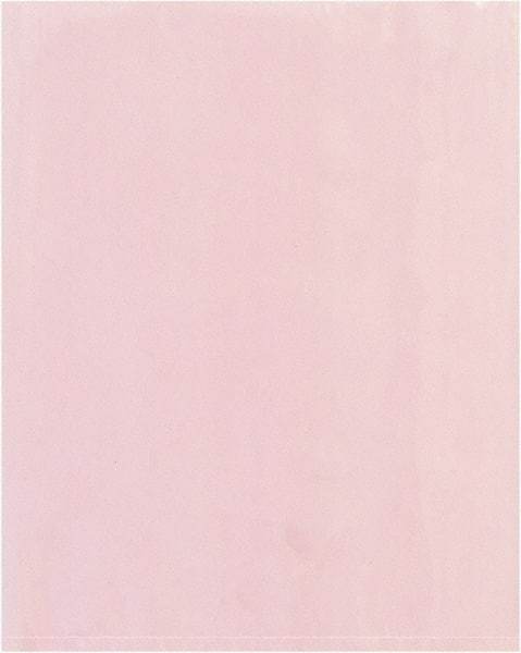Value Collection - 8" Long x 8" Wide, 6 mil Thick, Open Top Antistatic Poly Bag - Pink, Extra Heavy-Duty Grade - Eagle Tool & Supply