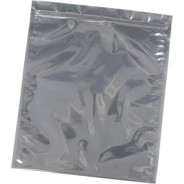 Made in USA - 12" Long x 12" Wide, 3 mil Thick, Self Seal Recloseable Zip Top Static Protection Bag - Transparent, Standard Grade - Eagle Tool & Supply