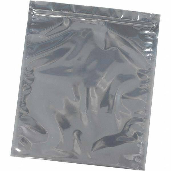 Made in USA - 6" Long x 4" Wide, 3 mil Thick, Self Seal Recloseable Zip Top Static Protection Bag - Transparent, Standard Grade - Eagle Tool & Supply